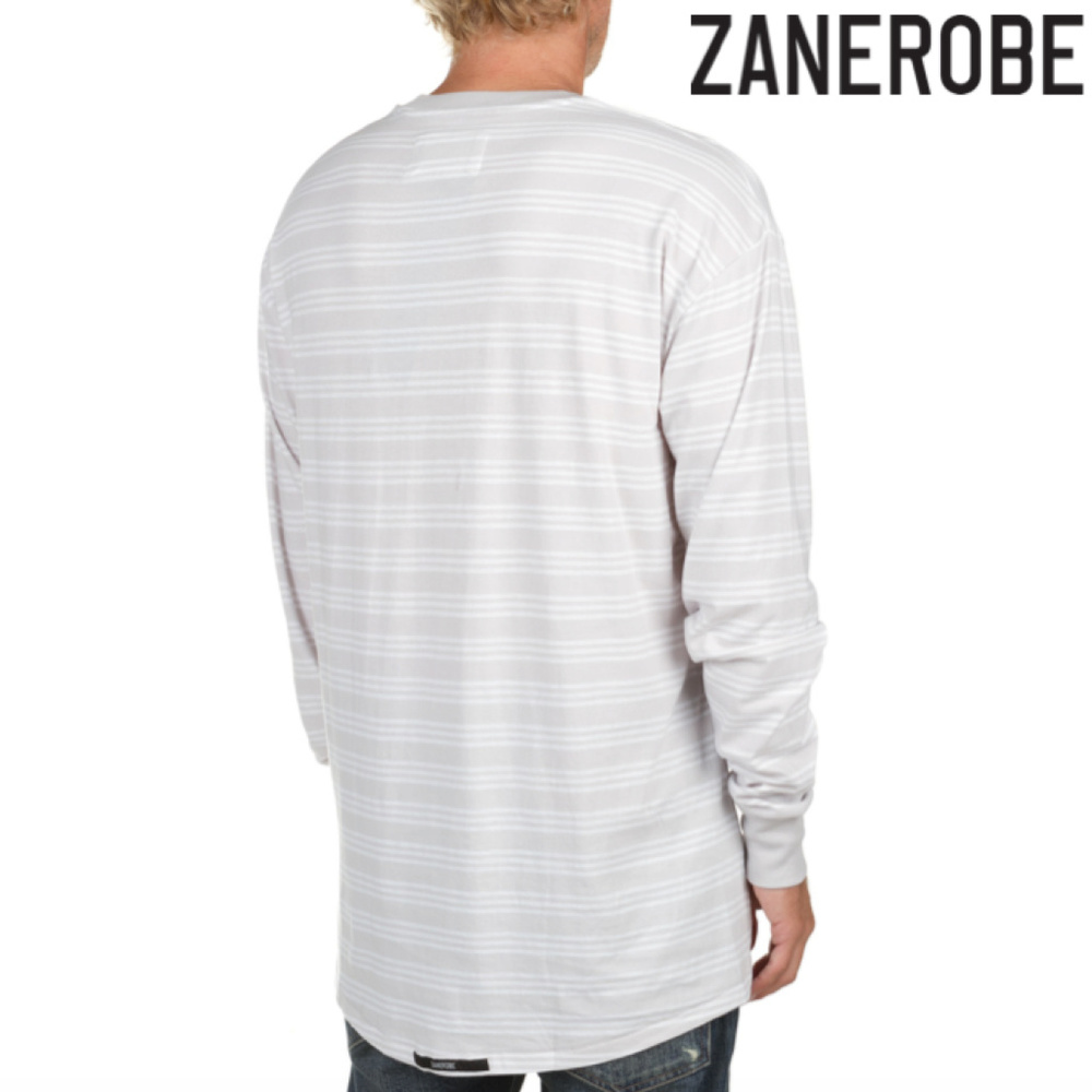 ZANEROBE - Rugger Long Sleeve Tee (STONE/WHITE) - Picture 2 of 8